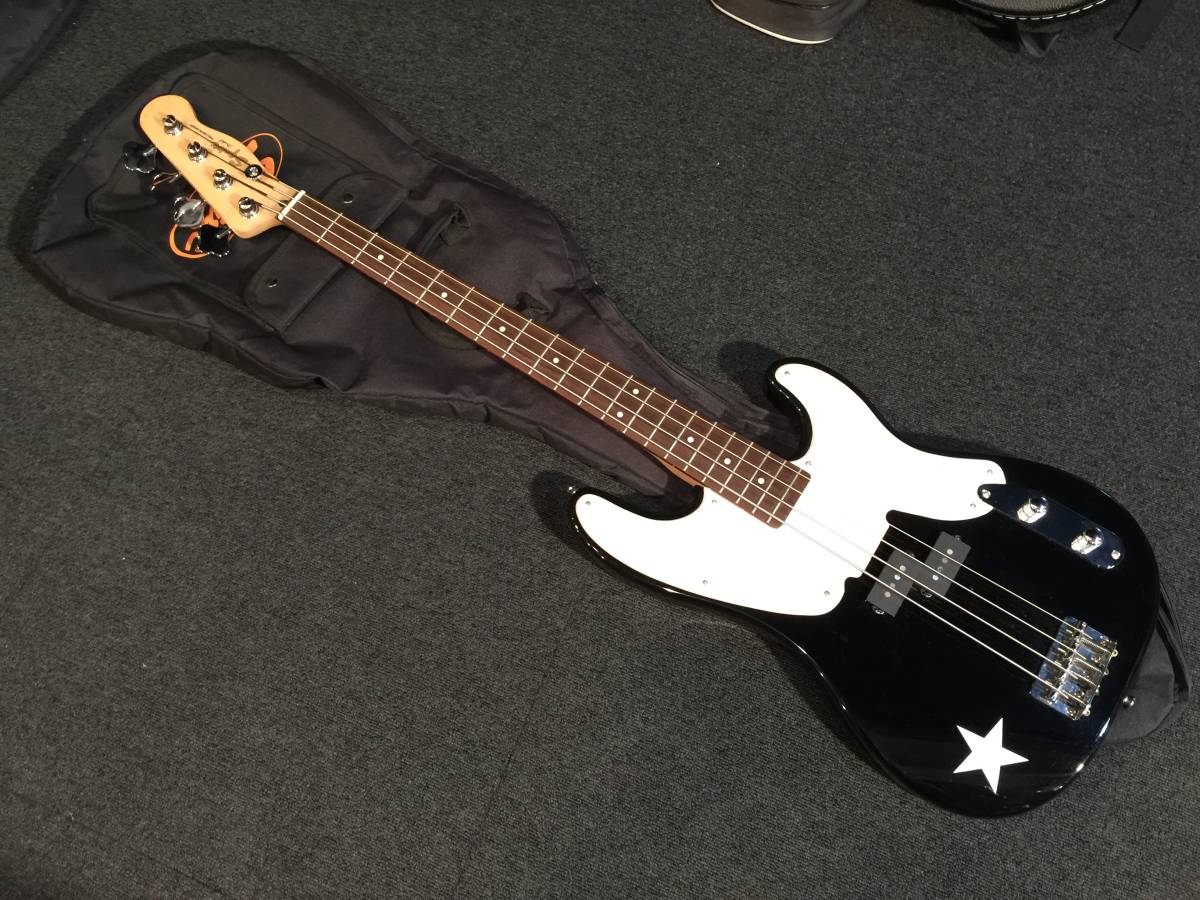 No.067021　レア！生産完了！Fender Squier Mike Dirnt Precision BASS BLK/R_画像1