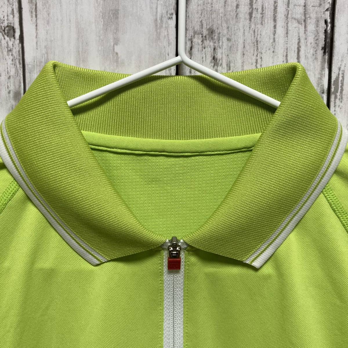 [UNIQULO] Uniqlo tennis short sleeves shirt M size . woven . player have on 2015 Barcelona * open yellow green free shipping!