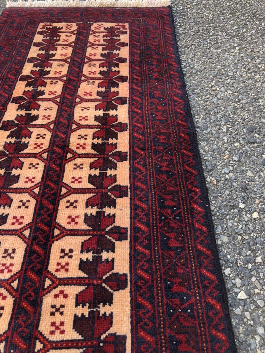 ペルシャ絨毯 バルーチ 手織り 195x100ｃｍ ウール balouch