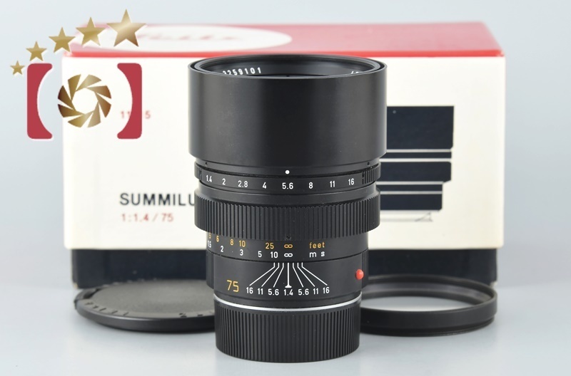 好きに SUMMILUX-M ライカ 【中古】Leica 75mm 11815 第2世代 E60 LEITZ f/1.4 ライカ