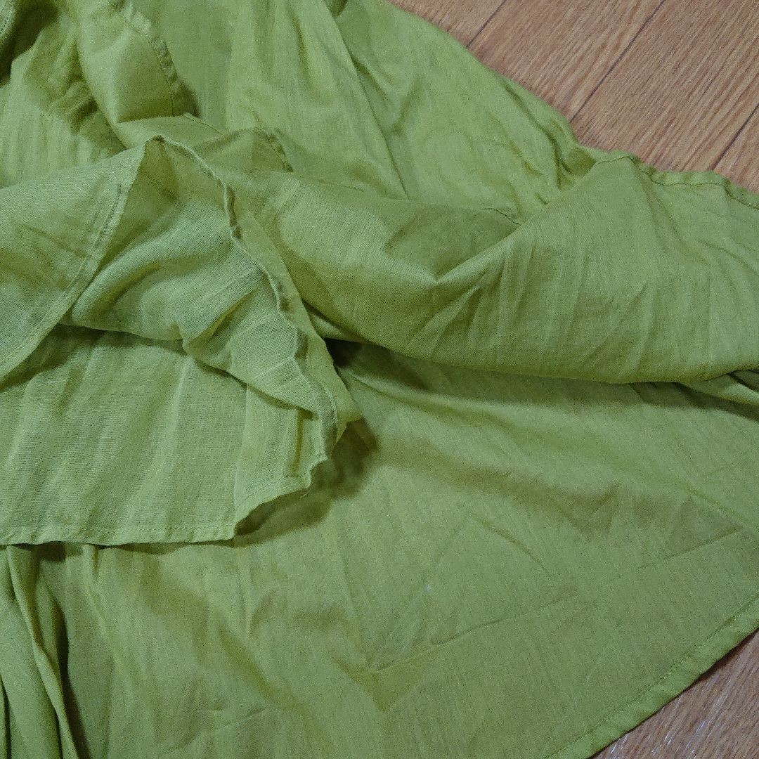 【新品未使用】ピスタチオ たっぷり広がる ロングスカート