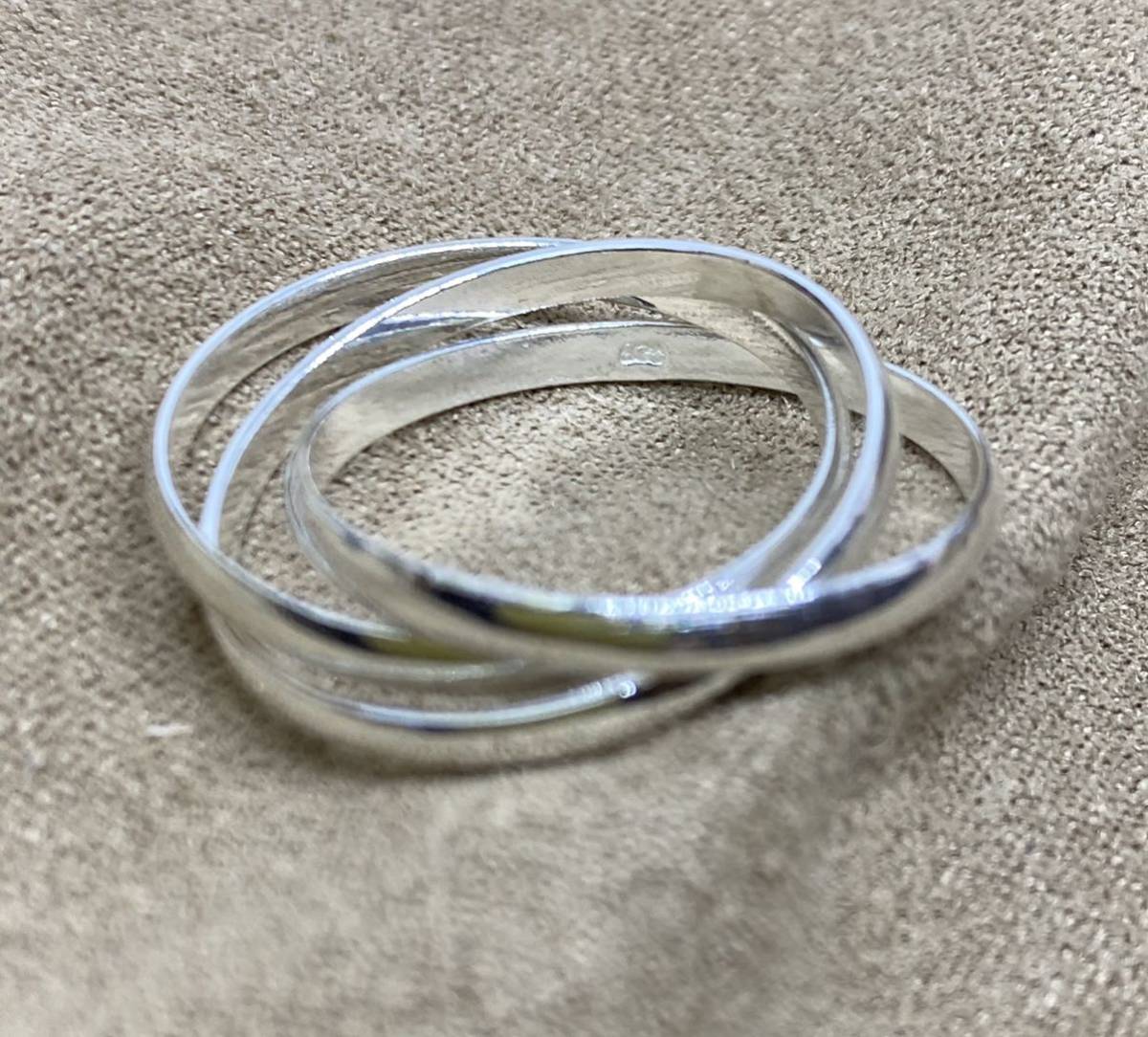  три полосный серебряный 925 кольцо sterling SILVER925 9 номер A65tp.BFB3-100-A65 9 номер 