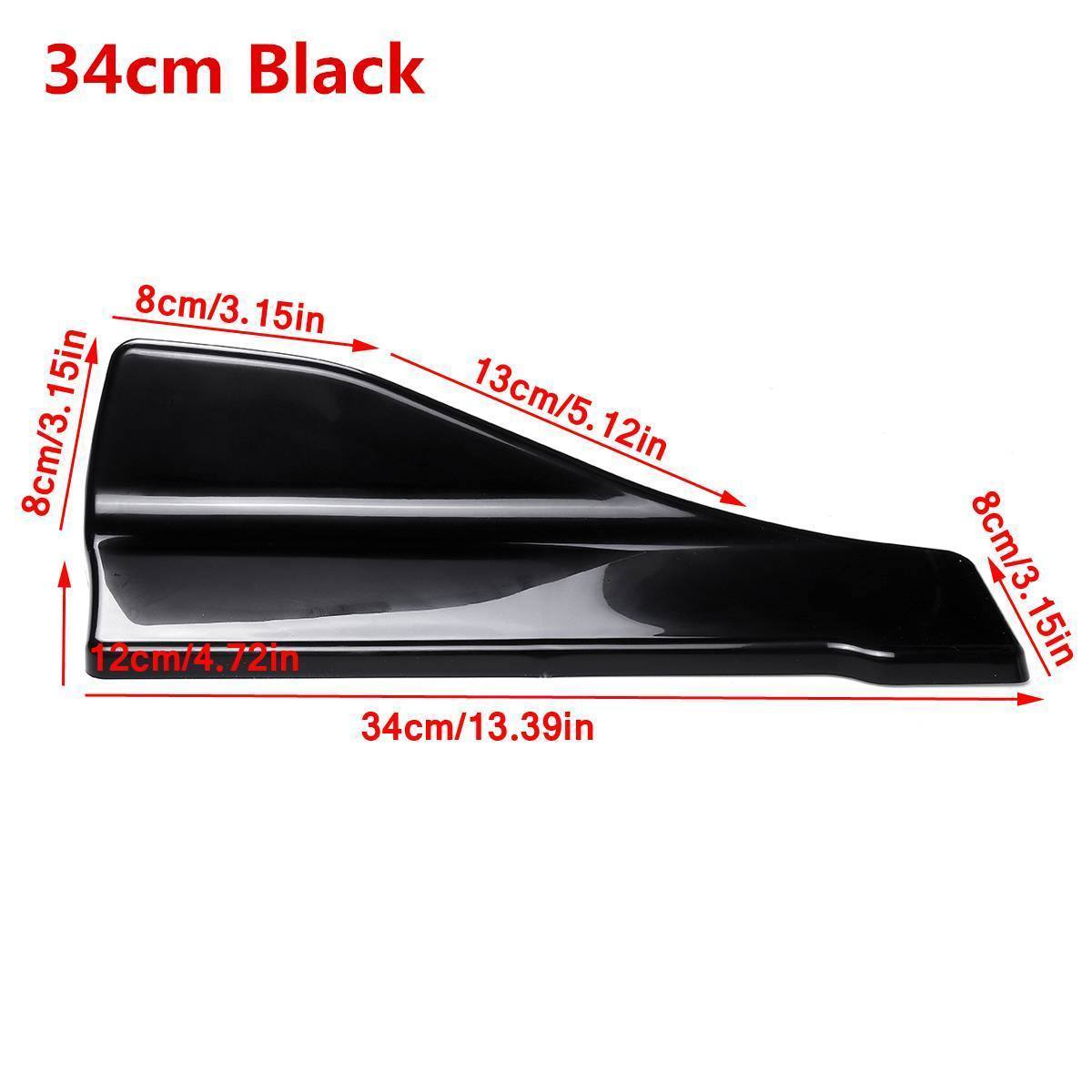 リアバンパー リップ スポイラー ディフューザー ブラック34cm ベンツ BMW アウディ レクサス ホンダ 34cm Black_画像1