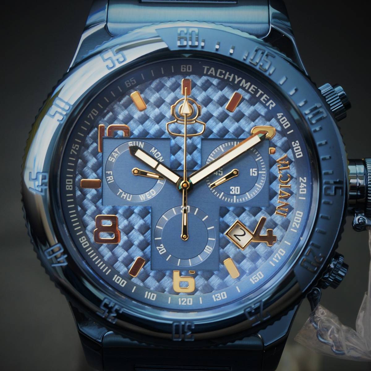 INVICTA インビクタ『Russian Diver Blue Label 34253』★電池式★グラスファイバー文字盤★200ｍ防水★スイス製Mvt★