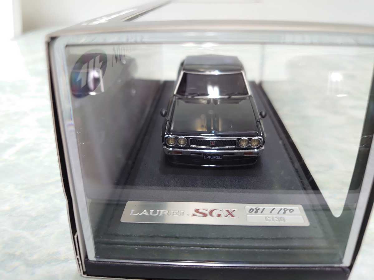 イグニッションモデル　1/43 　　日産ローレル2000SGX[C130]ブラック　宮沢模型、０１４２　ミニカーコレクション