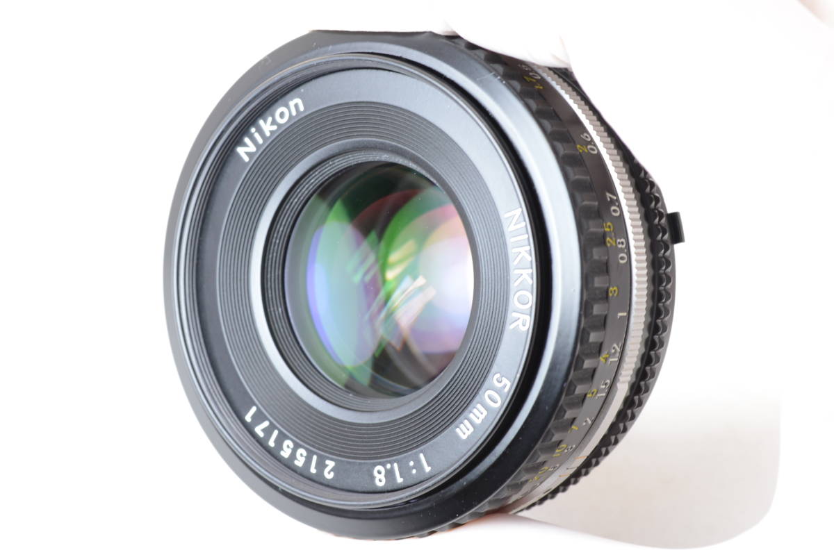 【ecoま】ニコン NIKON Ai-s 50mm F1.8 no.2155171 最短0.45 パンケーキ 単焦点 マニュアルレンズ_画像6