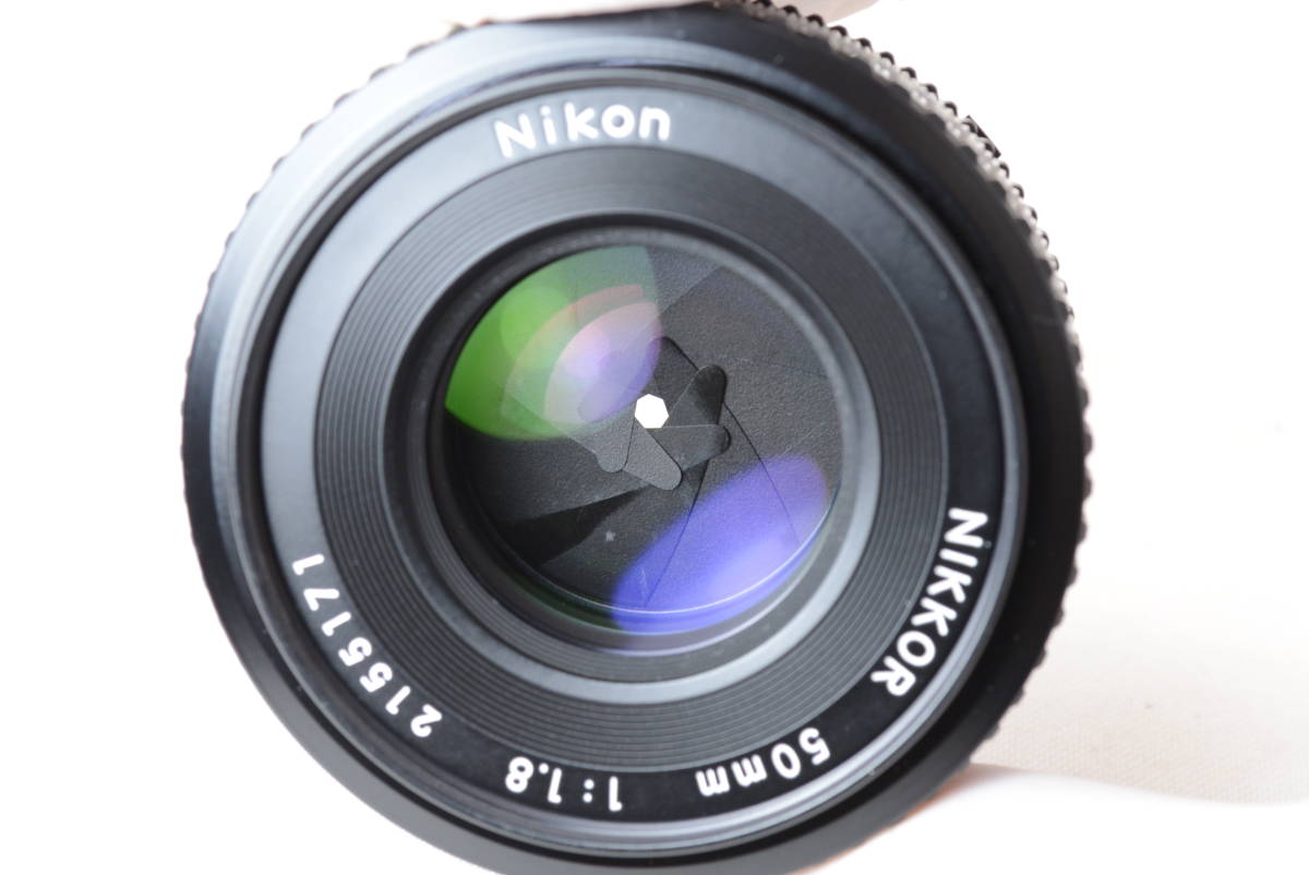 【ecoま】ニコン NIKON Ai-s 50mm F1.8 no.2155171 最短0.45 パンケーキ 単焦点 マニュアルレンズ_画像7