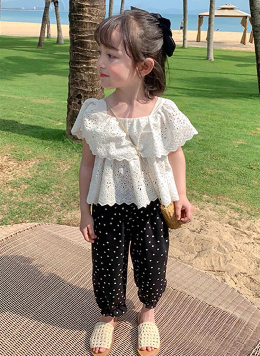 Paypayフリマ 2歳 3歳 夏コーデ 涼しい セットアップ レース ドット柄 サラサラパンツ 90cm 100cm Paypayフリマ 2歳 3歳 夏コーデ 涼しい セットアップ レース ドット柄 サラサラパンツ 90cm 100cm