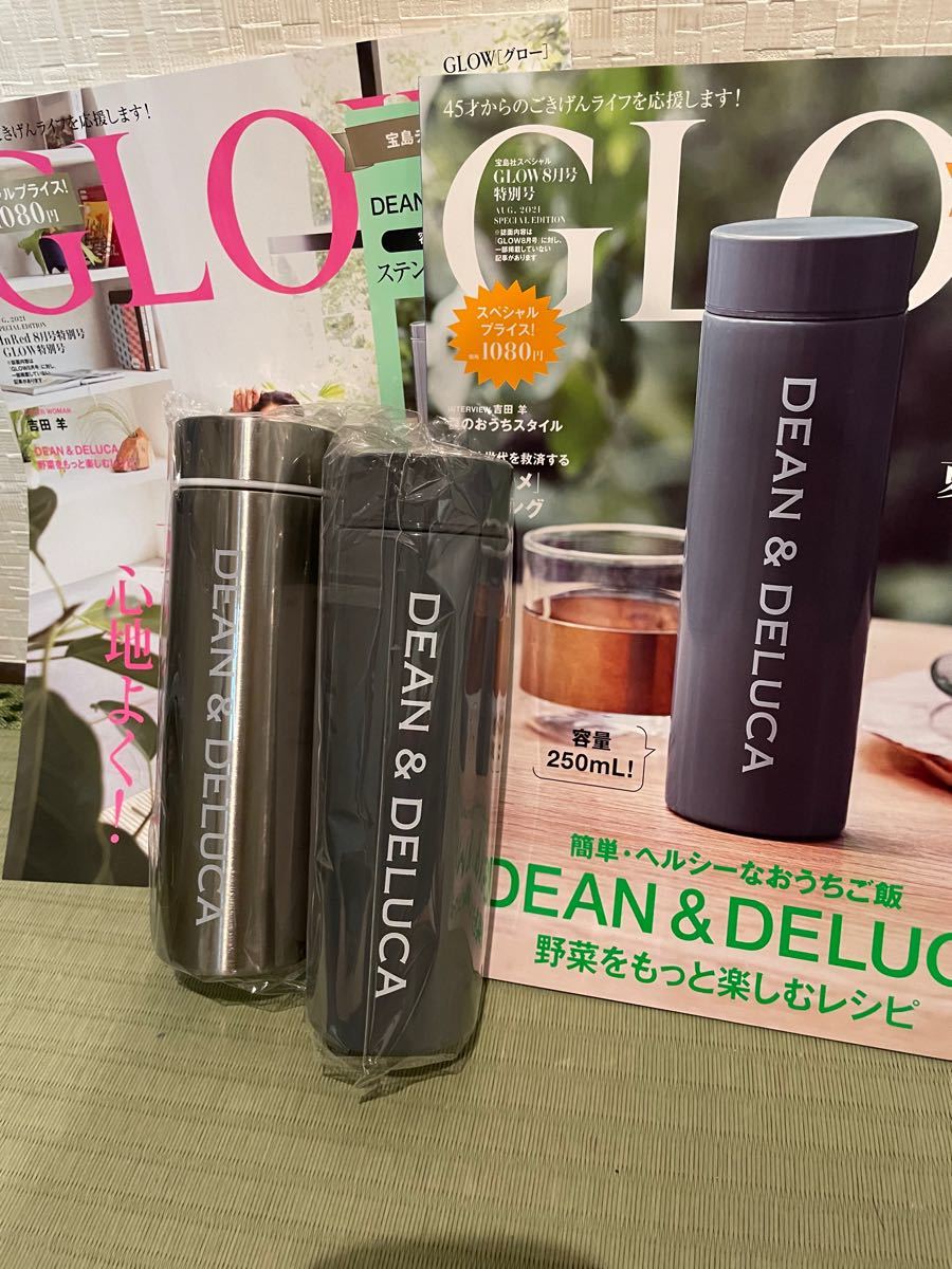 新品★dean &deluca ステンレスボトル　グレー　シルバーGLOW 8月号