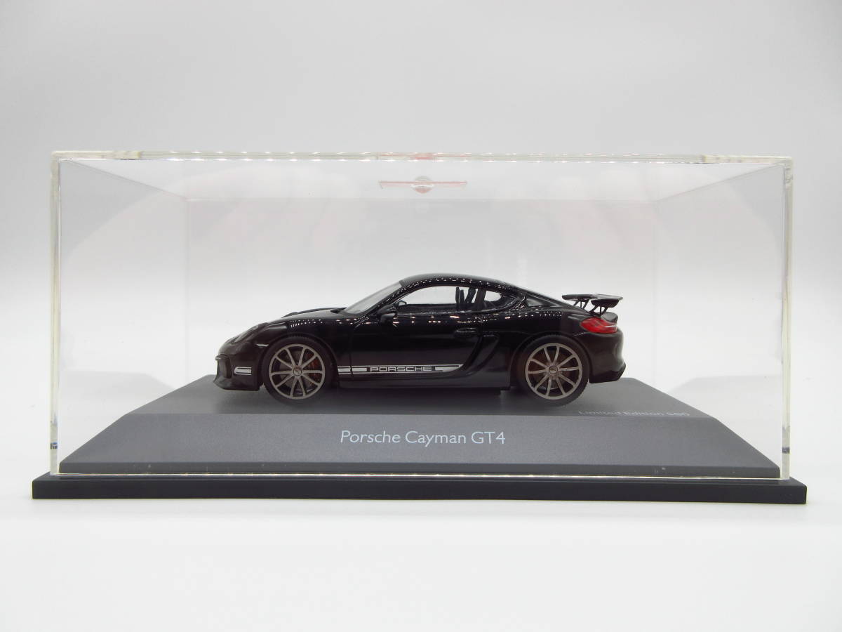 1/43 Porsche Cayman GT4 PORSCHE Cayman GT4 500 автомобилей ограниченного выпуска миникар черный 