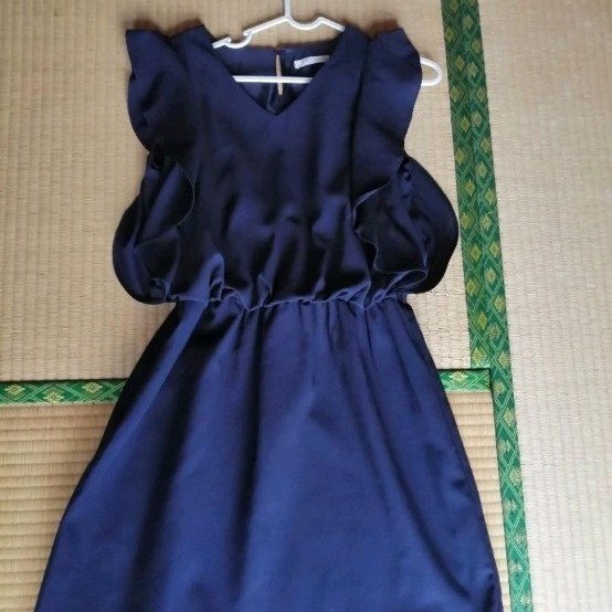 ワンピース　ドレス 紺色