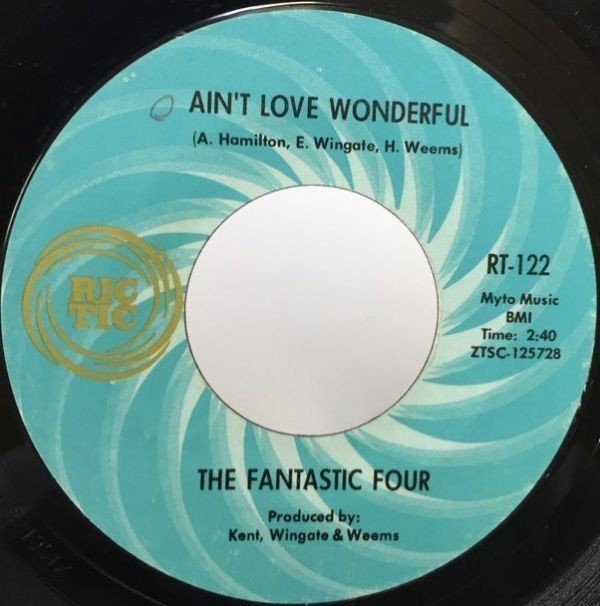 THE FANTASTIC FOUR ファンタスティックフォー/AINT LOVE WONDERFUL シングルレコード_画像1