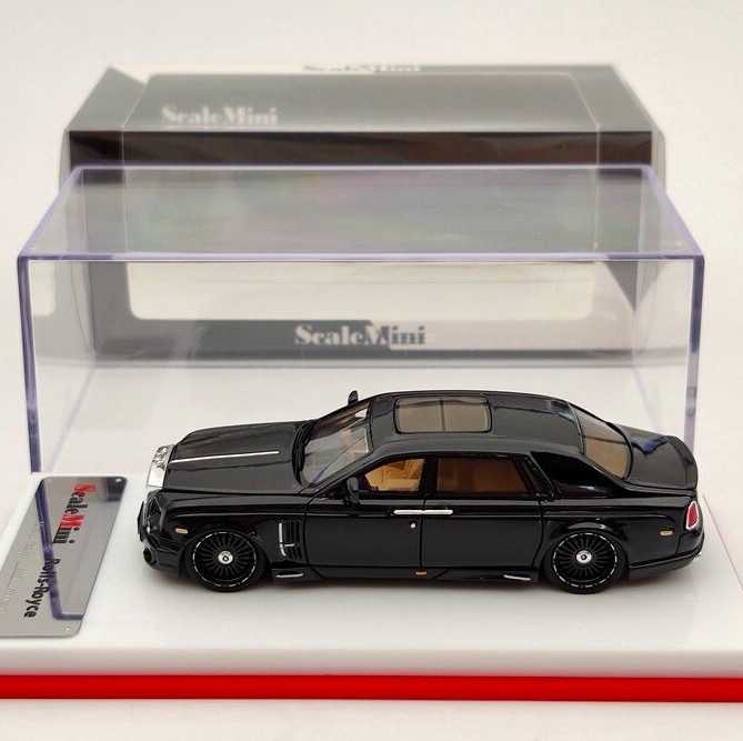 ◆新品送料無料◆ 1:64 ミニカー フィギュア ScaleMini Rolls Royce Wraith Phantom 黒 樹脂 限定版 箱付属 コレクション ダイキャスト