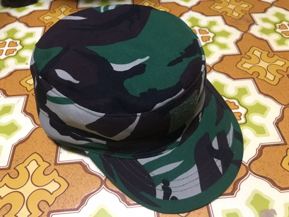 インドネシア軍 レンジャーキャップ 迷彩キャップ DPM迷彩 未使用品 新品 ワークキャップ 作業帽 パトロールの画像1