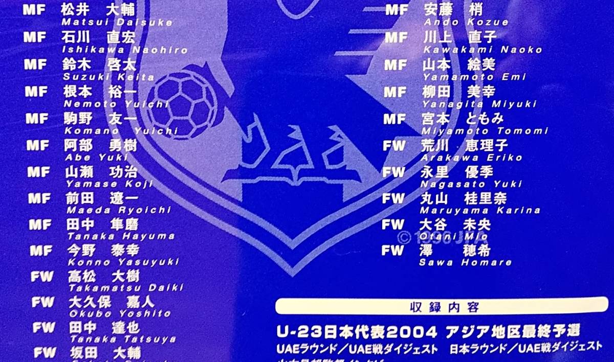 DVD　KIRIN CHALLENGE CUP 2004 U-23 JAPAN NATIONAL TEAM U-23 日本代表候補選手名鑑DVD　非売品　_画像6