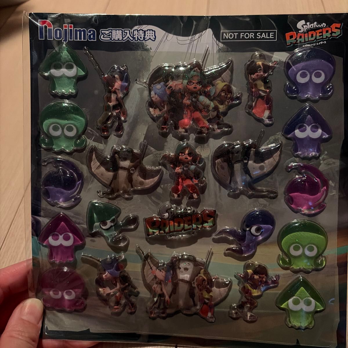 スプラトゥーン レイダース オリジナルぷっくりシール ノジマ購入特典