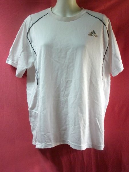 USED Adidas sport T-shirt size L white series 