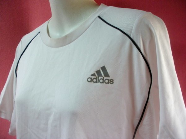 USED Adidas спорт футболка размер L белой серии 