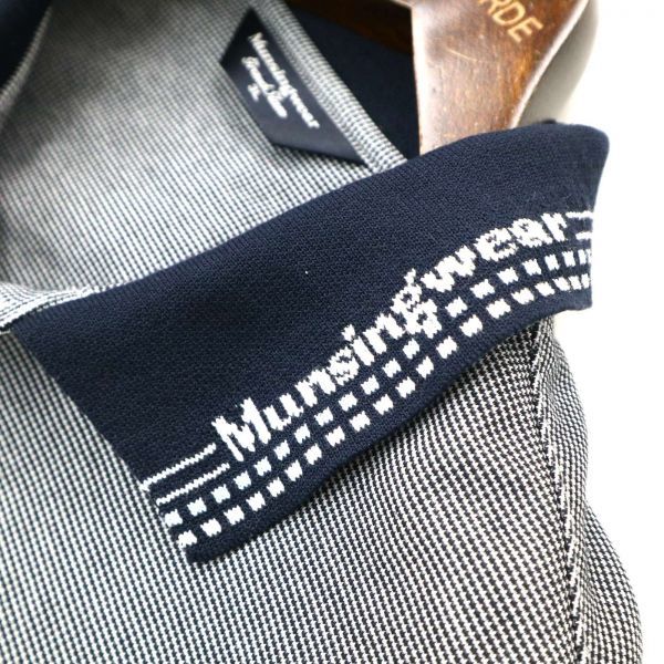 Munsingwear grandslam マンシングウェア グランドスラム 春夏 ロゴ刺繍 半袖 ポロシャツ Sz.3L　メンズ グレー ゴルフ　C1T04863_7#A_画像5