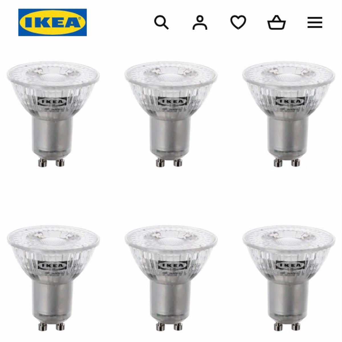 最新人気 イケア IKEA LED電球 GU10 230ルーメン定番商品