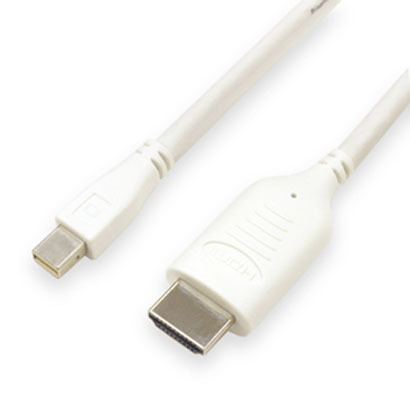 ミヨシ miyoshi　DPC-HD01/WH [MiniDisplayPort HDMIケーブル ホワイト 2m]　生産終了品_画像4