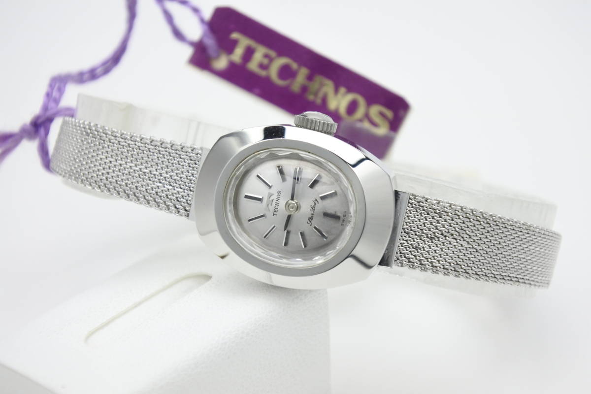 ☆☆☆デッドストック品 　1970年代スイス名機 ＴＥＣＨＮＯＳ Star Lady 超可愛い 女性手巻腕時計