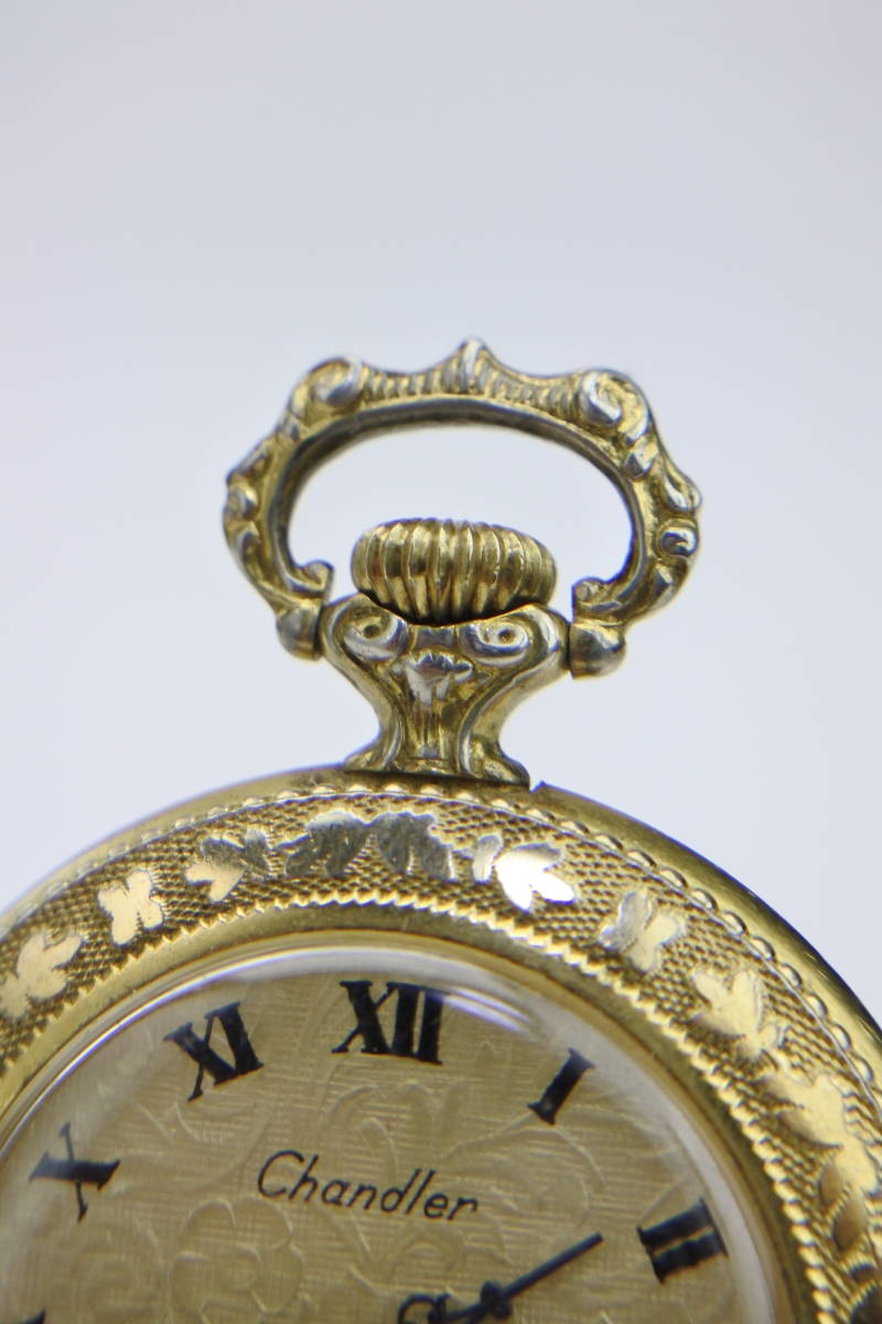 ***1970 годы Швейцария производства CHANDLER17 камень ручной завод карманные часы редкостный цена есть товар 