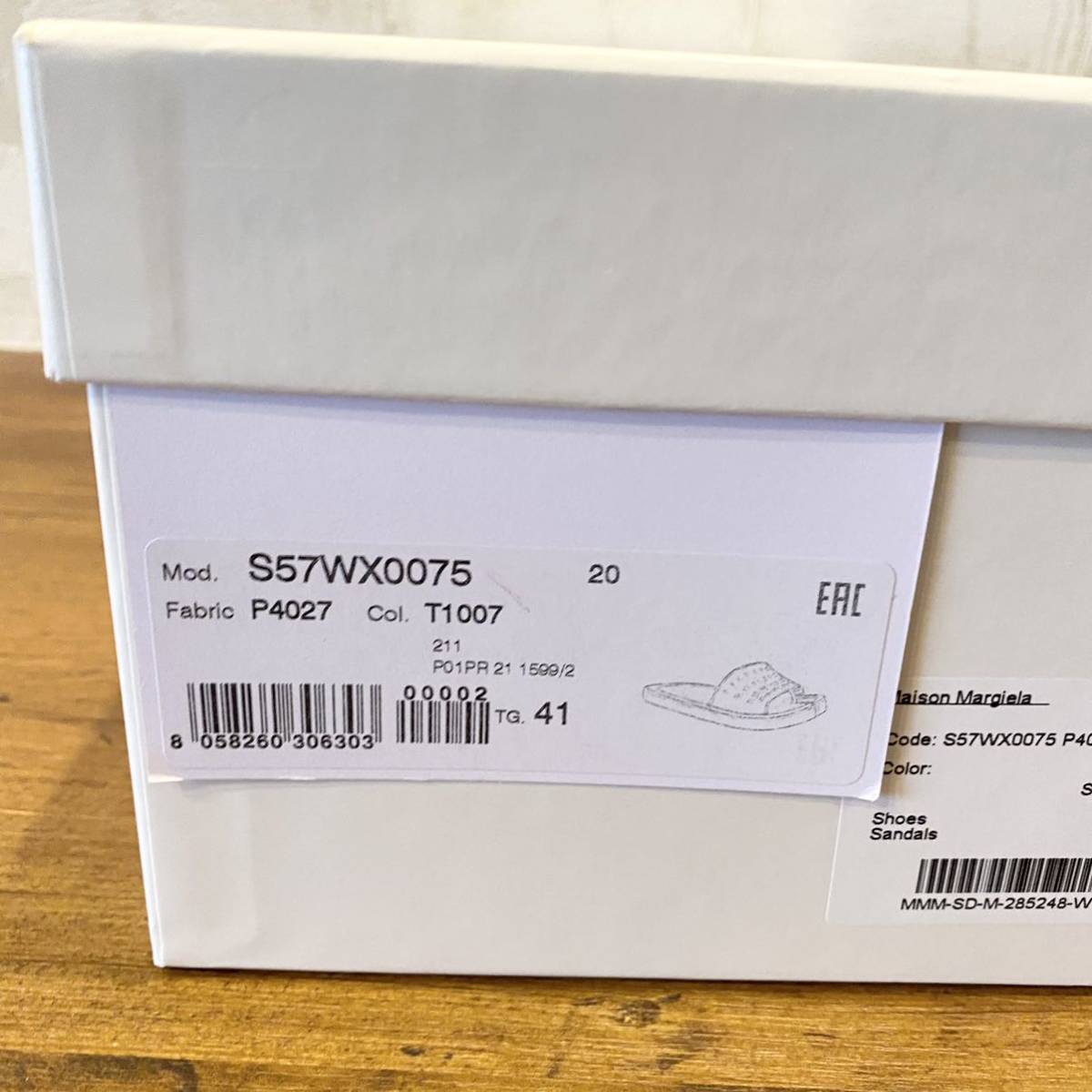 100%本物 Maison Margiela タビ ラバーサンダル 足袋 41 ccorca.org