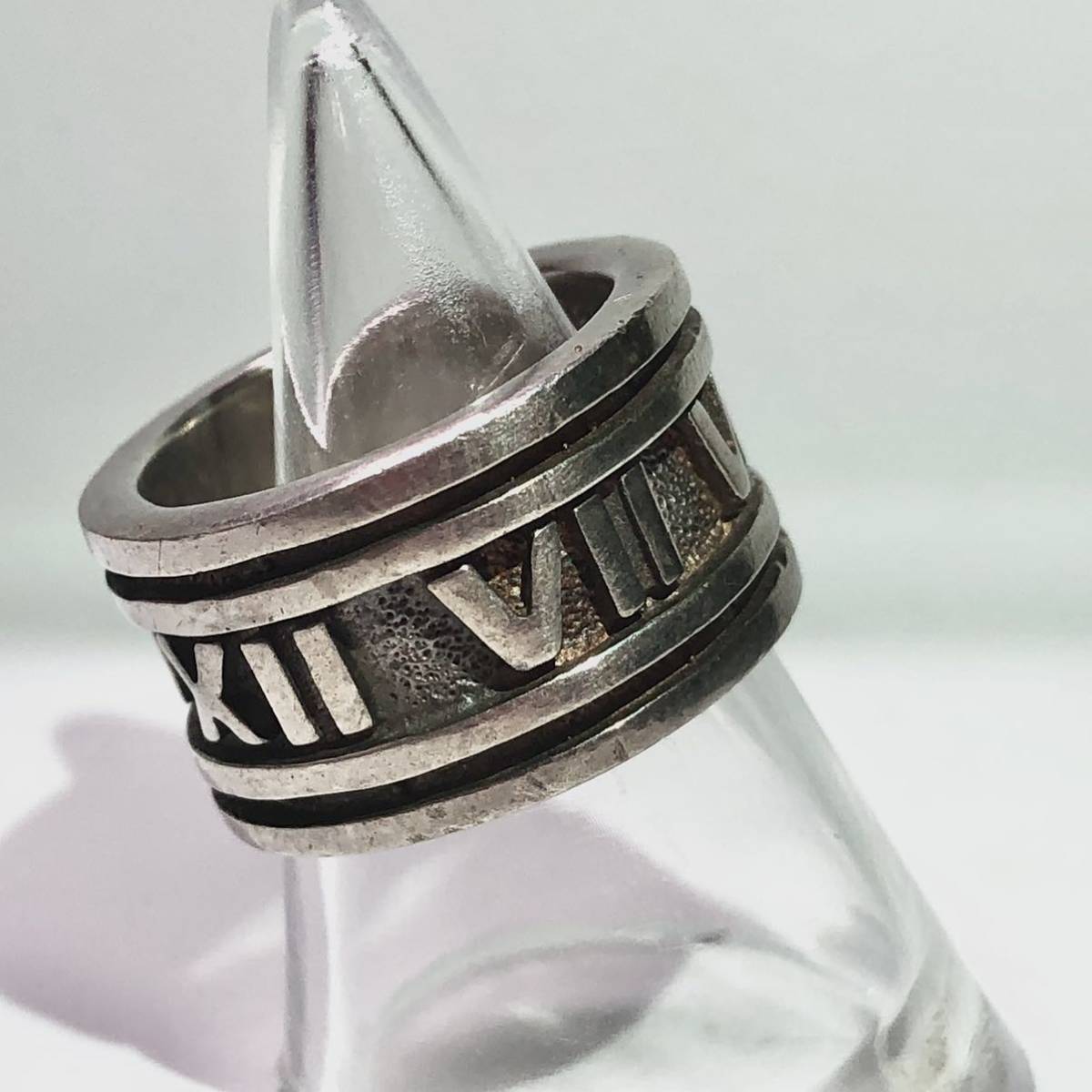 925 SILVER シルバー リング 指輪 ローマ数字 約10.5号 中古品 装飾品 男性用 メンズアクセサリー RING 服飾小物【4904】A_画像5