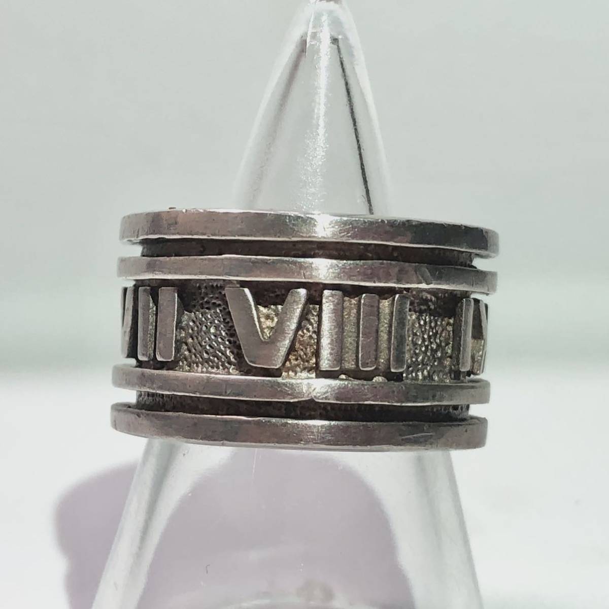 925 SILVER シルバー リング 指輪 ローマ数字 約10.5号 中古品 装飾品 男性用 メンズアクセサリー RING 服飾小物【4904】A_画像2