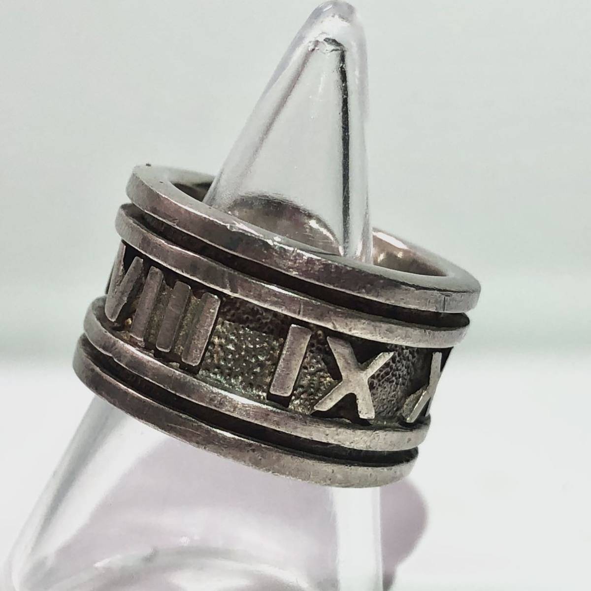 925 SILVER シルバー リング 指輪 ローマ数字 約10.5号 中古品 装飾品 男性用 メンズアクセサリー RING 服飾小物【4904】A_画像3