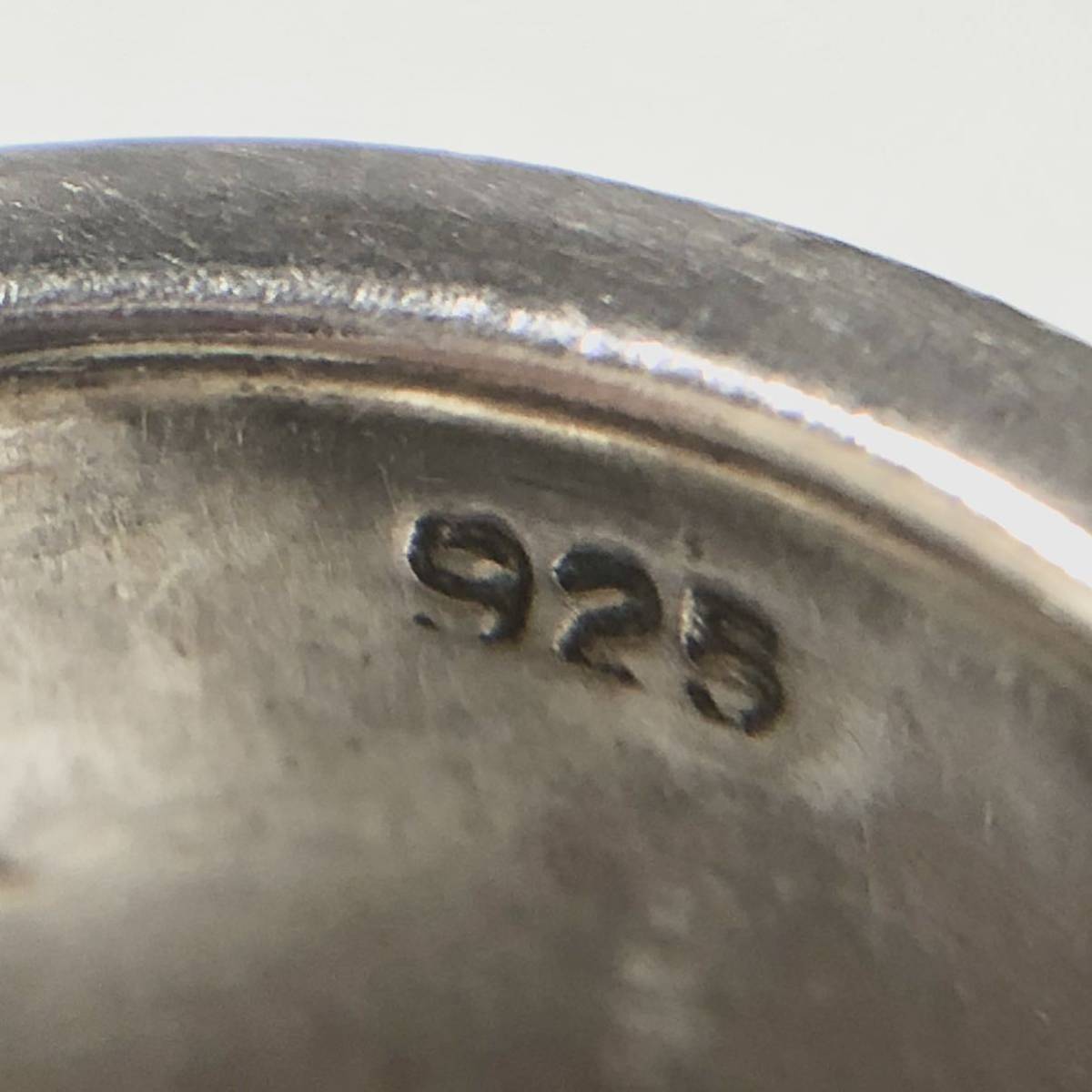 925 SILVER シルバー リング 指輪 ローマ数字 約10.5号 中古品 装飾品 男性用 メンズアクセサリー RING 服飾小物【4904】A_画像8