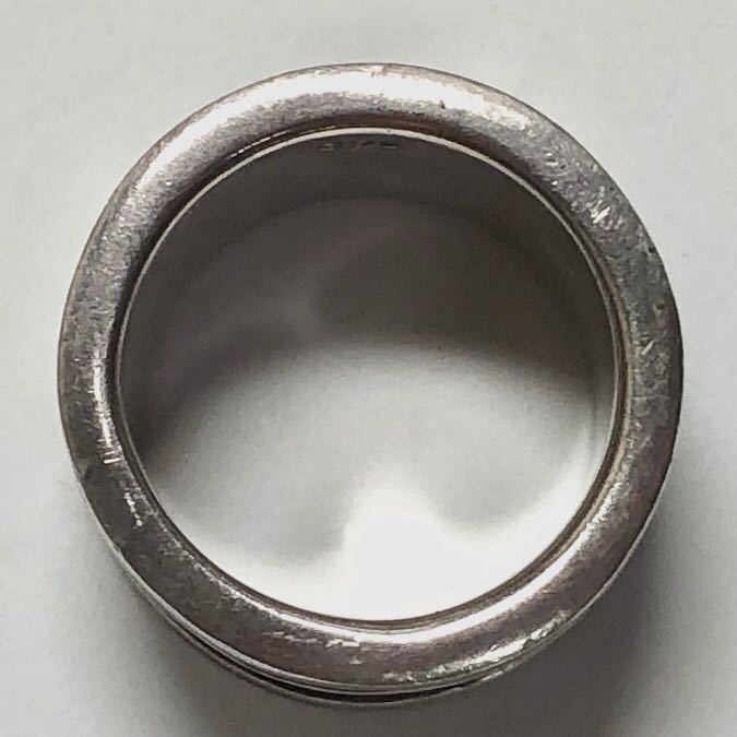 925 SILVER シルバー リング 指輪 ローマ数字 約10.5号 中古品 装飾品 男性用 メンズアクセサリー RING 服飾小物【4904】A_画像6