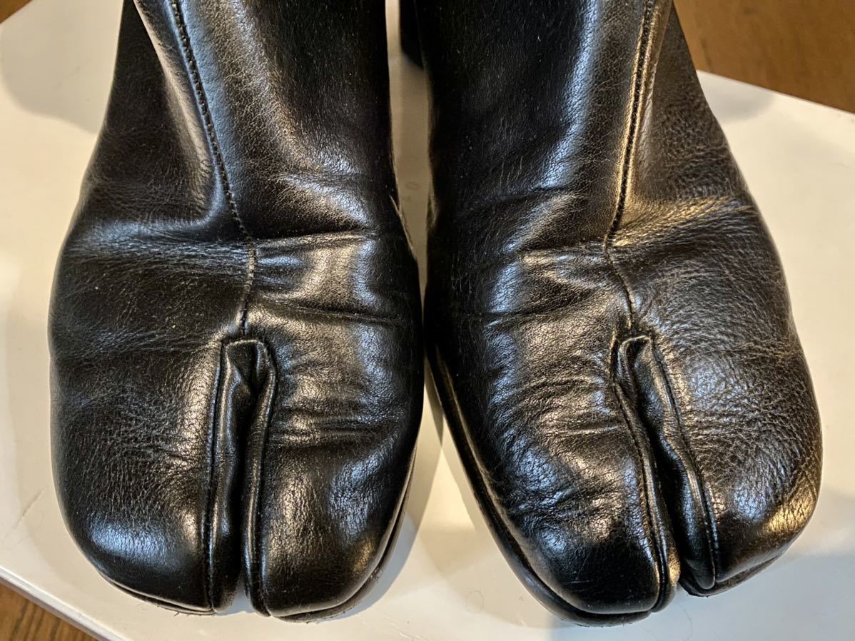 Maison Margiela マルジェラ レザー足袋ブーツ ヒールブーツ 42 レザー ...