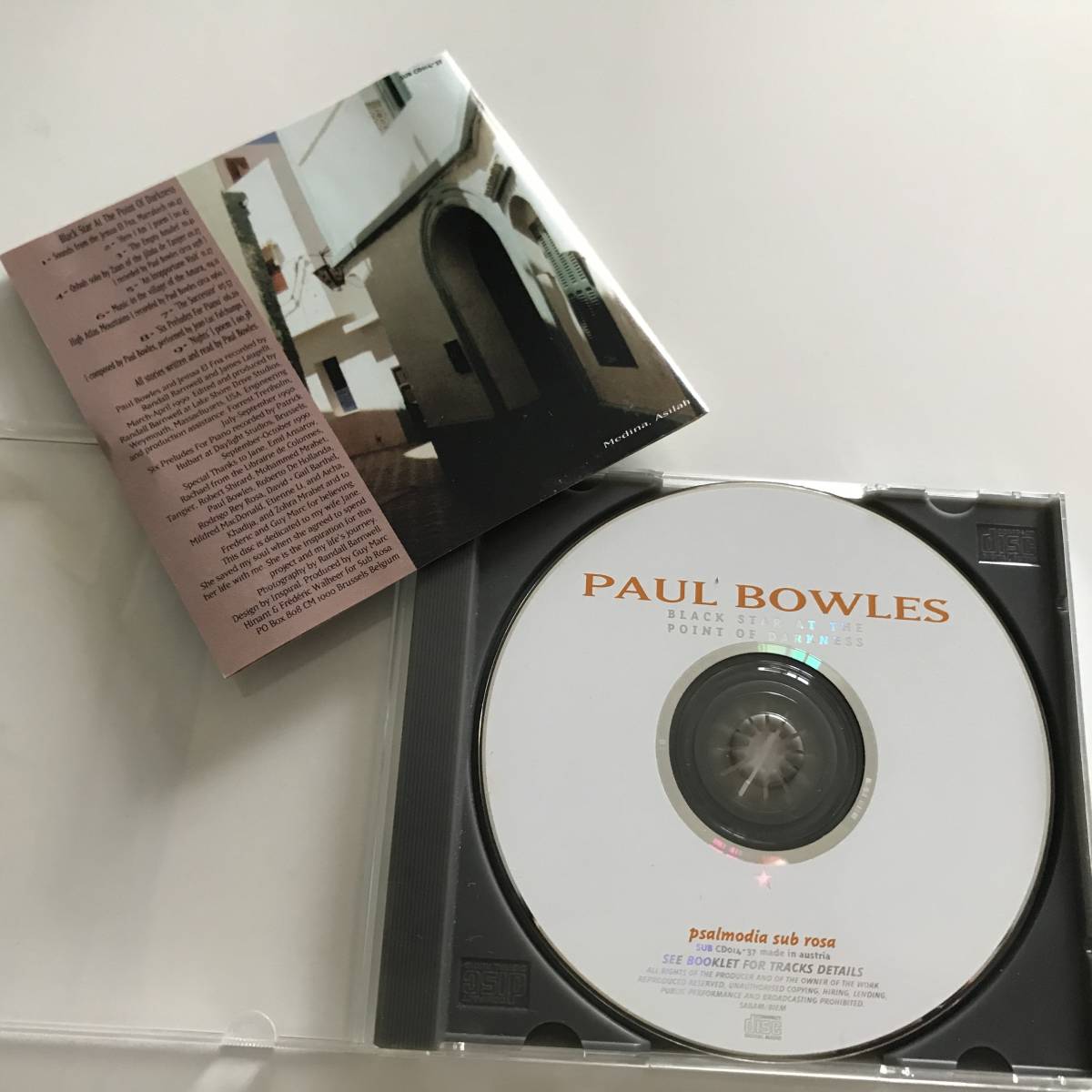 中古CD ポール・ボウルズ Paul Bowles Black Star モロッコ 音楽 朗読 フィールド・レコーディング ピアノ作品 Sub Rosa サブ・ローザ_画像4