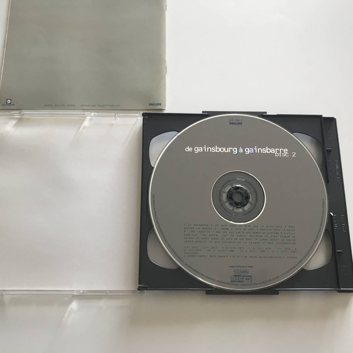 中古CD 2枚組 Serge Gainsbourg セルジュ・ゲンスブール De Gainsbourg A Gainsbarre ゲンスブールからゲンスバールへ CD2枚組 42曲収録