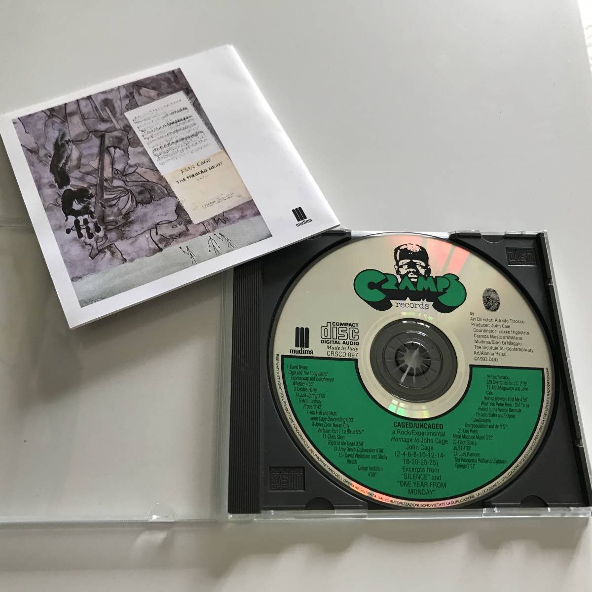 中古CD ジョン・ケージ CAGED/UNCAGED ジョン・ケイジへのオマージュ Homage To John Cage David Byrne Cramps Records CRSCD 097_画像5