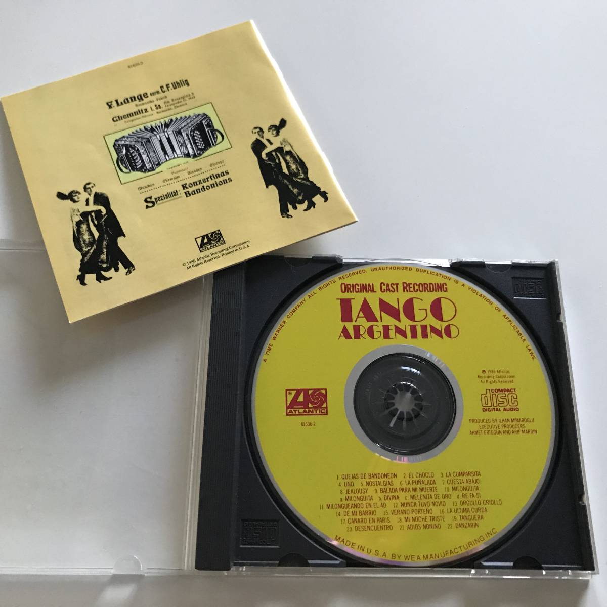 中古CD タンゴ・アルヘンティーノ Tango Argentino オリジナル・キャスト・レコーディング Original Cast Recording_画像4