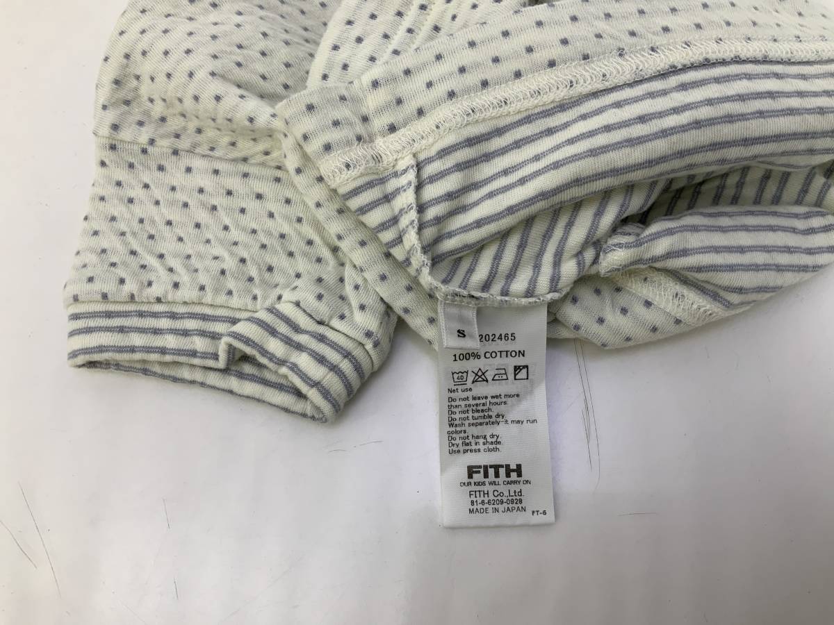 fith /フィス コットン100％　Tシャツ　　サイズ：S　ほぼ未使用品　（N~6