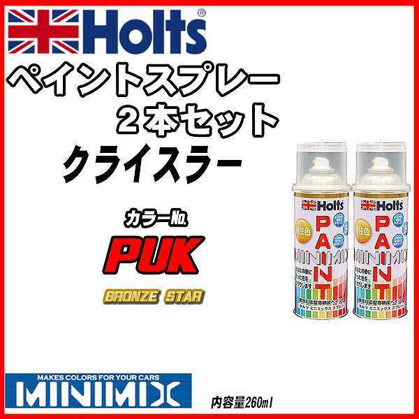 ペイントスプレー 2本セット クライスラー PUK BRONZE STAR Holts MINIMIX_画像1