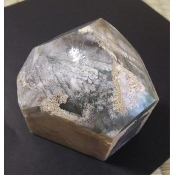 水晶 ガーデンファントムクォーツ 六角柱 天然単結晶 ポイント 水晶 ガーデンファントムクォーツ 六角柱 天然単結晶 ポイント