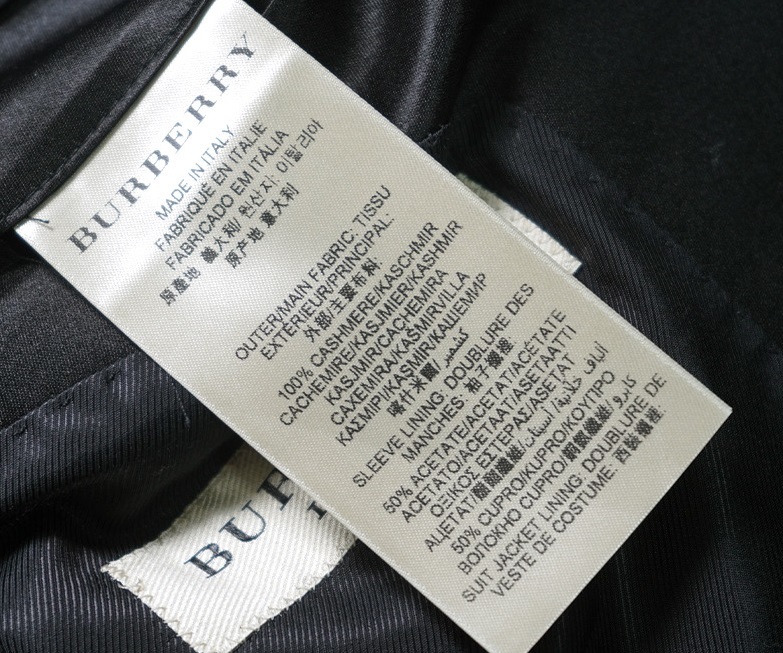  new goods 65 ten thousand [ BURBERRY LONDON Burberry London ] gentleman. luxury / made in Italy / gloss ....100% cashmere flannel pi-k gong peru suit 48/S-M corresponding F