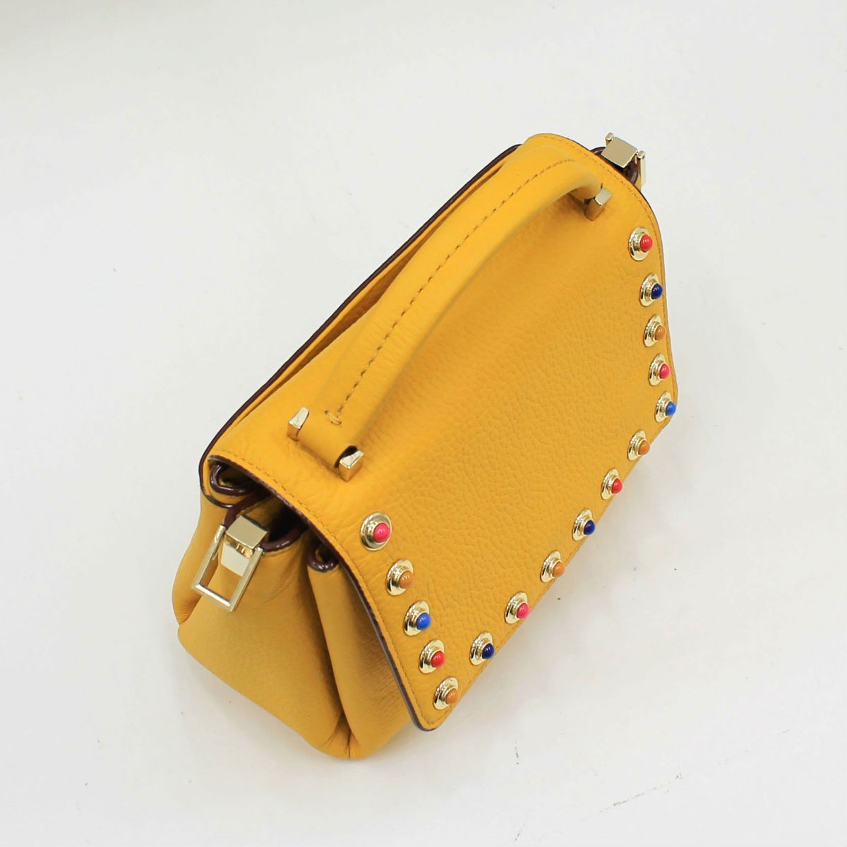Kate spade ケイトスペード 2WAYハンドバッグ PXRU7556 カーフ イエロー_画像4