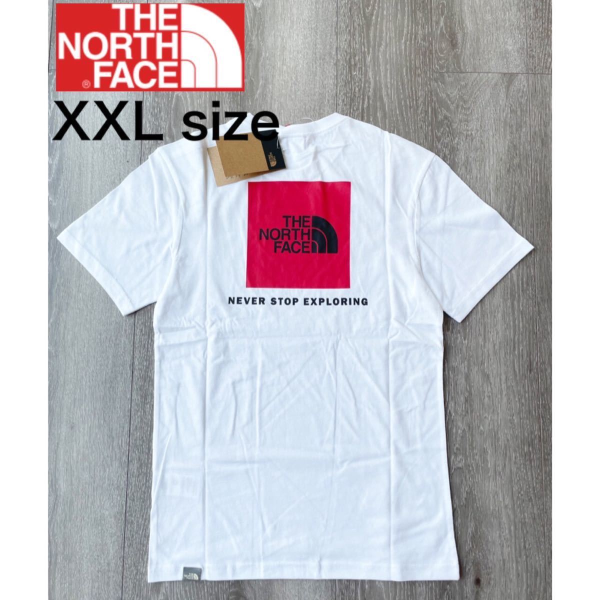 ザ ノースフェイス Tシャツ レッドボックス Tシャツ　半袖　ホワイト新品XXL THE NORTH FACE 海外限定　正規品
