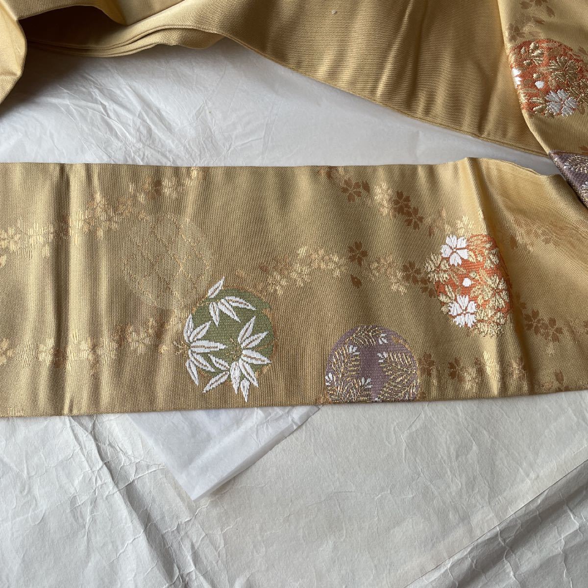 名古屋帯 袋帯 ゴールド 着物 レディース 帯 金色 結婚 お祝い 名古屋帯 袋帯 ゴールド 着物 レディース 帯 金色 結婚 お祝い