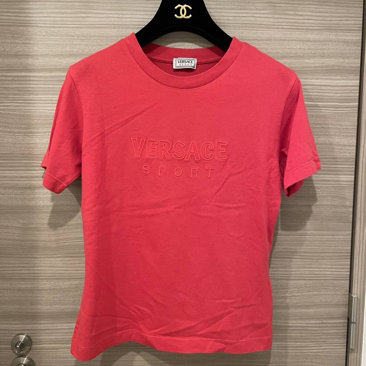 VERSACE SPORT ヴェルサーチスポーツ Tシャツ レッド_画像1