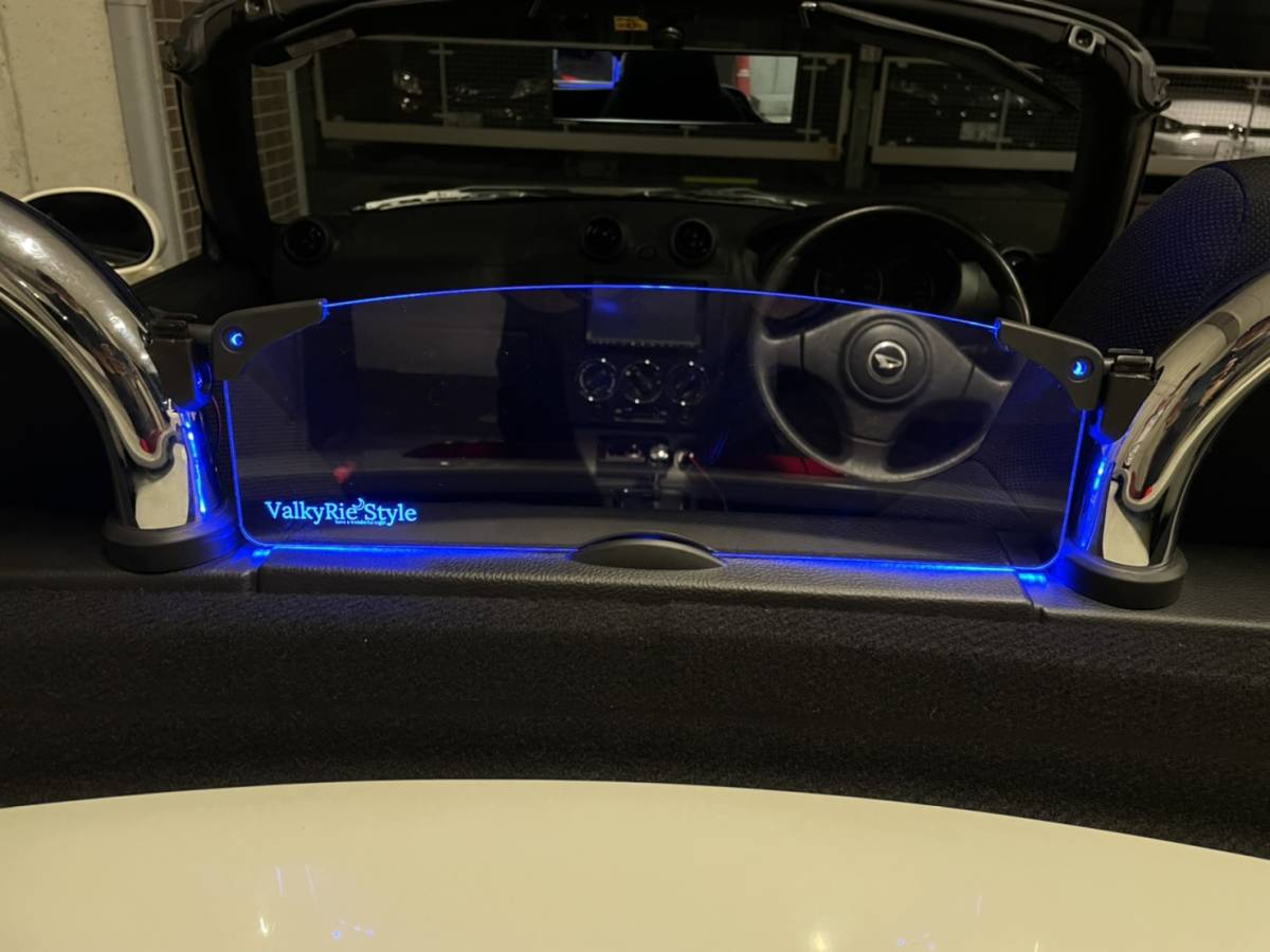 valkyrie style L880K コペン　ウィンドディフレクター　リモコン付き　LED青,,