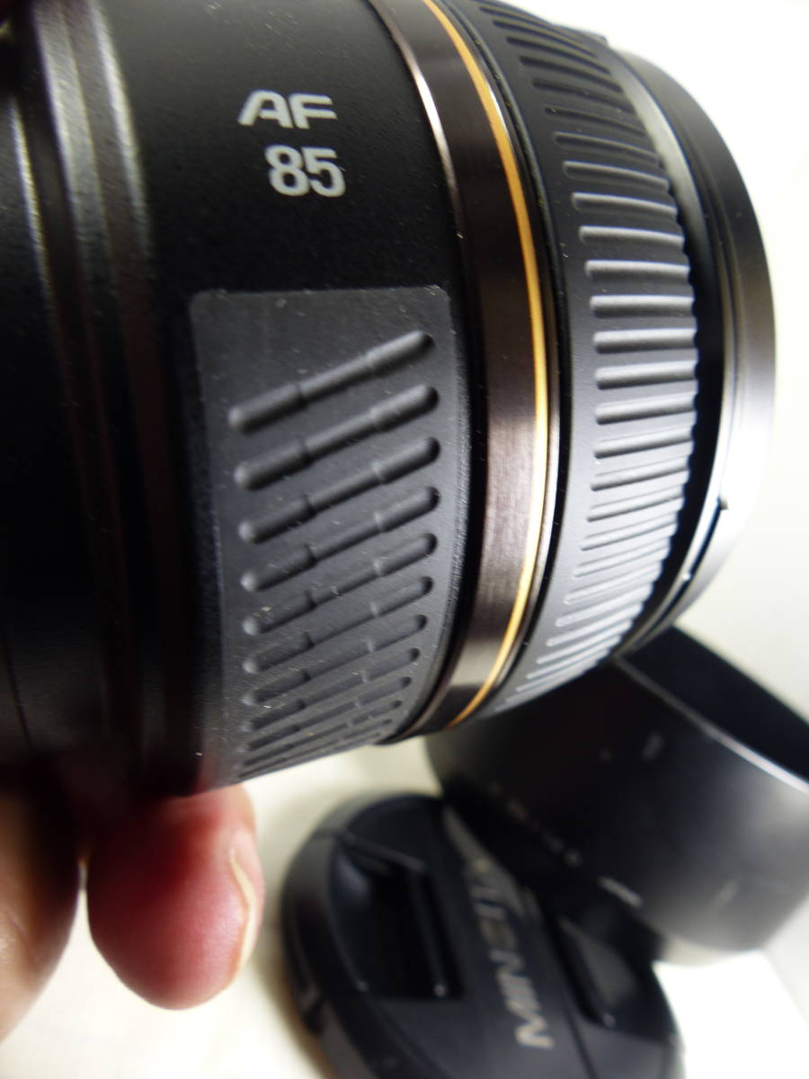 貴重 SONYαミノルタ 大口径 85㎜ F1.4 D フード付 美品 貴重 SONYαミノルタ 大口径 85㎜ F1.4 D フード付 美品