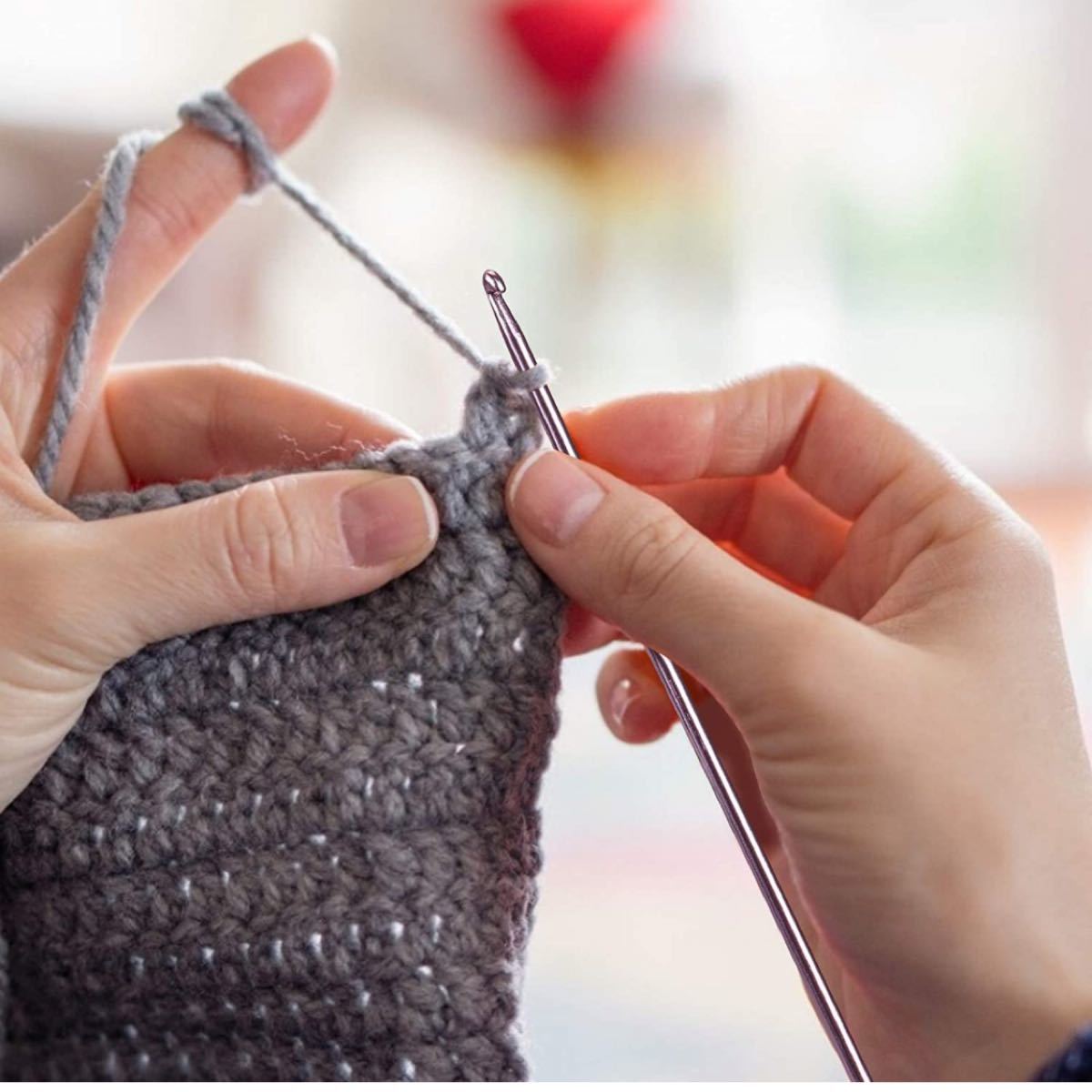 Anpro 56点 かぎ針セット編み針 かぎ針編み セット アクセサリー付き バッグに多色のかぎ針編み に適しかぎ針セット 初心者