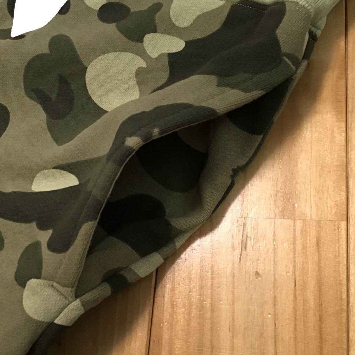 beige camo シャーク ハーフパンツ Lサイズ a bathing ape BAPE shark shorts ショーツ エイプ ベイプ アベイシングエイプ 迷彩 md98_画像5